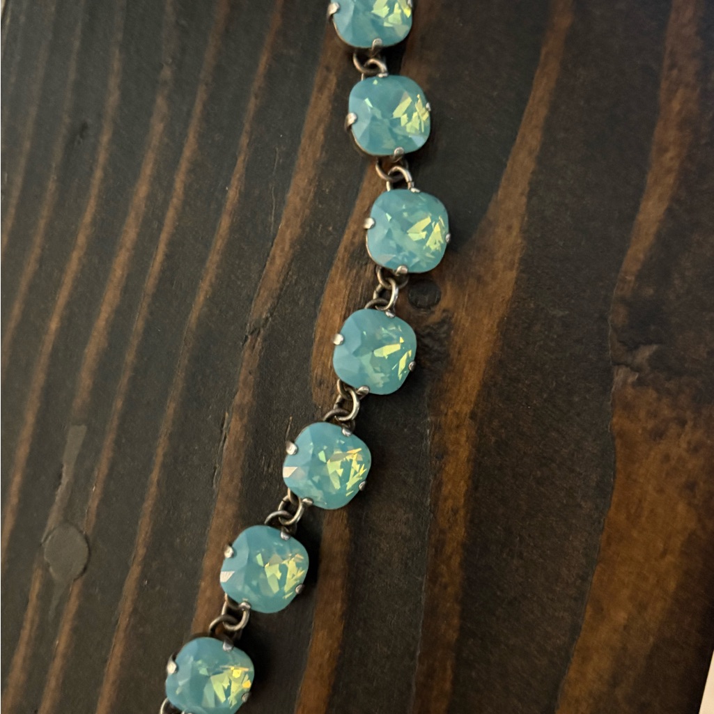 Large Square Teal Catherine Popesco Bracelet 75$
